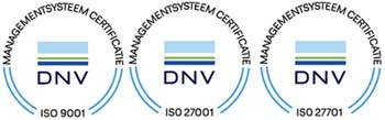ISO 27001 gecertificeerd