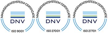 ISO 27001 gecertificeerd