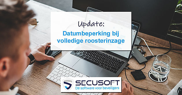 Volledig rooster inzien met beperkt datumbereik Secusoft, dé software voor beveiligers