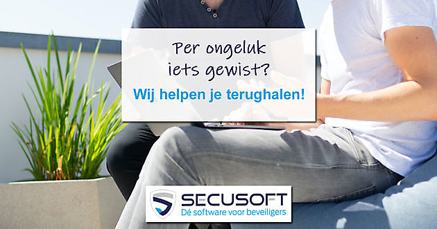 Per ongeluk iets gewist? Wij helpen je graag! Secusoft, dé software voor beveiligers