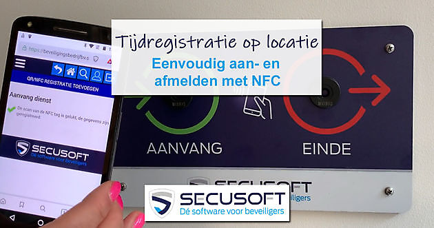 Tijdregistratie aanvang- en eindtijd van Secusoft - Secusoft, dé software voor beveiligers