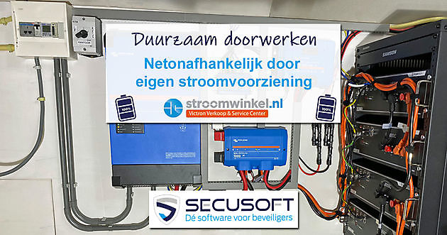 Ook qua energievoorziening laten wij niets aan toeval over - Secusoft, dé software voor beveiligers