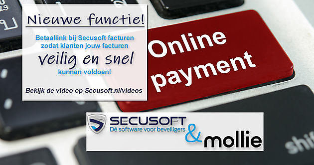 Online betalingen ontvangen? Het kan met Secusoft & Mollie Secusoft, dé software voor beveiligers