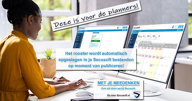 Nieuw: Automatische opslag van rooster in pdf op moment van vrijgeven Secusoft, dé software voor beveiligers