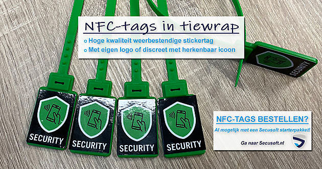 Nieuw: Weerbestendige tiewraps met NFC-tags bij Secusoft! - Secusoft, dé software voor beveiligers
