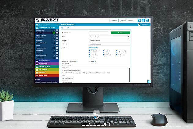 Interne berichten naar medewerkers - Secusoft, dé software voor beveiligers