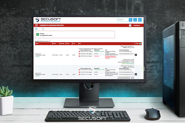 Log rooster - Secusoft, dé software voor beveiligers