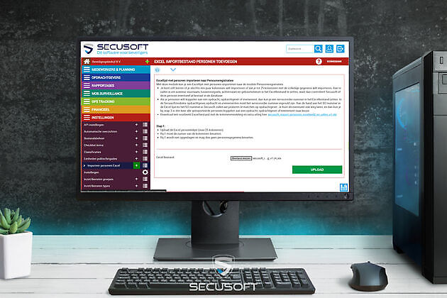 Importeer personen via Excel - Secusoft, dé software voor beveiligers