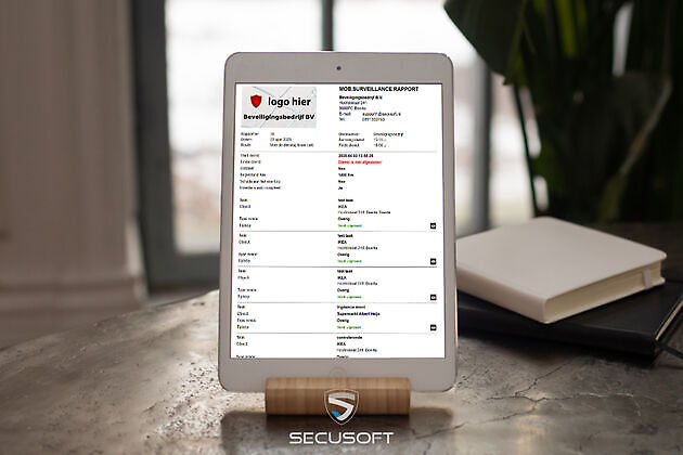 Mobiele surveillance rapporten - Secusoft, dé software voor beveiligers