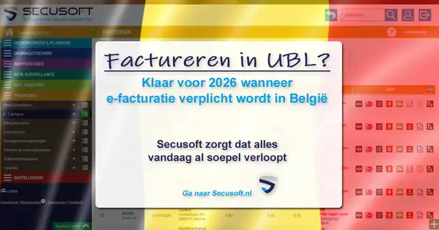 E-facturatie in België: de deadline nadert Secusoft, dé software voor beveiligers