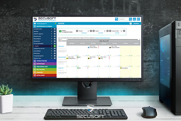 Inzet- en dienstentypes en inzet- en dienstengroepen Secusoft, dé software voor beveiligers