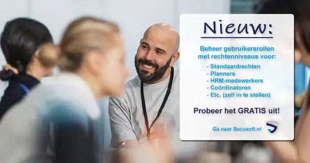 Nieuw: Rechtenniveau per account in te stellen voor elk type medewerker Secusoft, dé software voor beveiligers