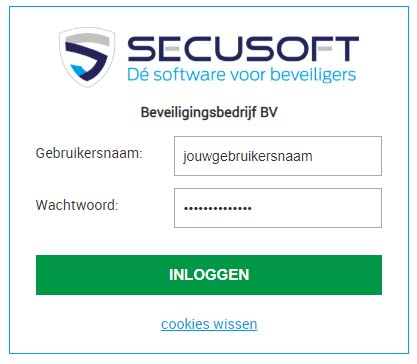 Inloggen op jouw Secusoft account - Secusoft, dé software voor beveiligers