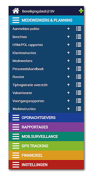 Secusoft voor alle HRM/POL rapporten en online rooster planningsprogramma - Secusoft, dé software voor beveiligers