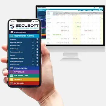 Complete planningssoftware en rapportagesoftware speciaal ontworpen voor beveiligingsbedrijven - Secusoft, dé software voor beveiligers