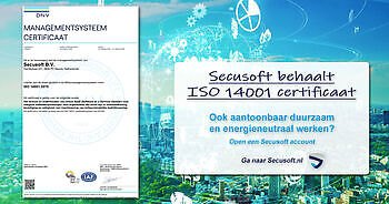 Secusoft behaalt ISO 14001-certificering - Secusoft, dé software voor beveiligers