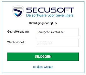Inloggen op jouw Secusoft account - Secusoft, dé software voor beveiligers